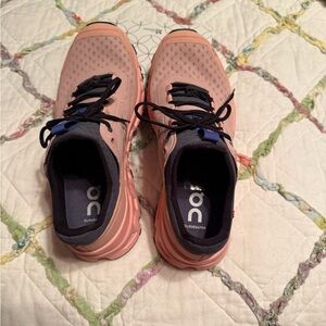 On Cloudultra Pink and Black Running Shoes Women’s Size 7.